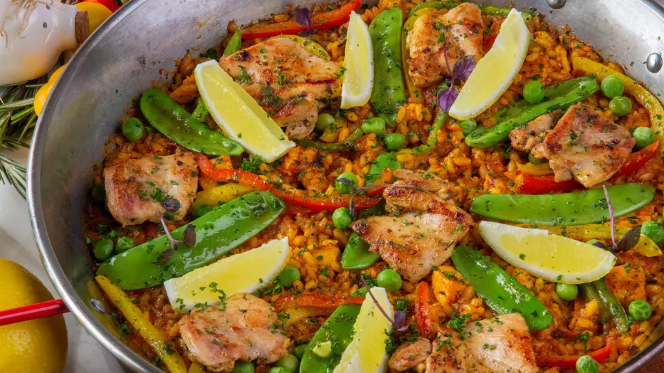 Grilled Chicken Paella